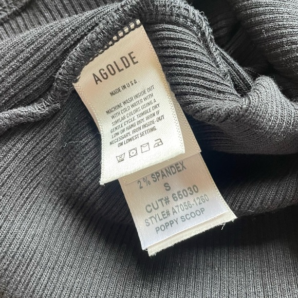 AGOLDE Poppy Tank in Black - Picture 8 of 9